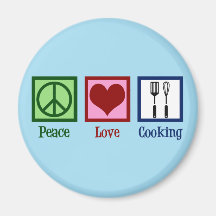 Niedlicher Koch Peace Liebe Kochen Utensitäten