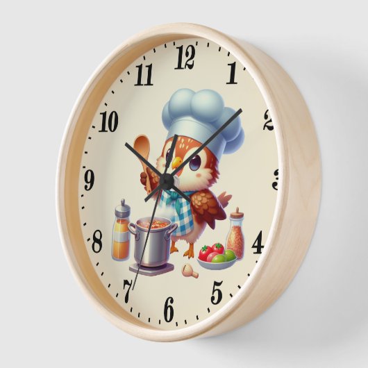 Niedlicher Koch Uhr (Winkel)