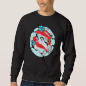 Niedlicher Koi Fish Couple Koi Niedlicher Fischtei Sweatshirt (Vorderseite)
