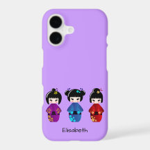 Niedlicher kokeshi Puppen-Cartoonname