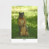 Niedlicher Koketter Eichhörnchenpuffer | Liebe Karte (Rückseite)