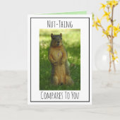 Niedlicher Koketter Eichhörnchenpuffer | Liebe Karte (Gelbe Blume)