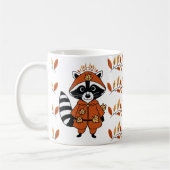 Niedlicher Kokon mit Herbstblättern Kaffeetasse (Links)