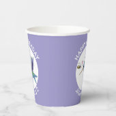 Niedlicher Kolibris und Bienenzüchter personalisie Pappbecher (Links)