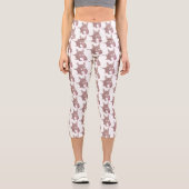 Niedlicher komischer Aardvark-Cartoon Capri Leggings (Vorderseite)