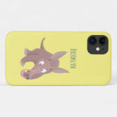 Niedlicher komischer Aardvark-Cartoon Case-Mate iPhone Hülle (Rückseite (Horizontal))