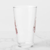 Niedlicher komischer Aardvark-Cartoon Glas (Links)