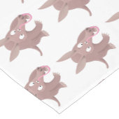 Niedlicher komischer Aardvark-Cartoon Kurzer Tischläufer (Ecke)