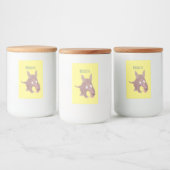 Niedlicher komischer Aardvark-Cartoon Lebensmitteletikett (Flaschen)