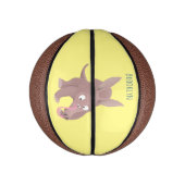 Niedlicher komischer Aardvark-Cartoon Mini Basketball (Vertikal)