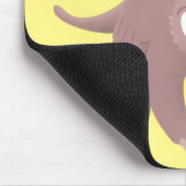 Niedlicher komischer Aardvark-Cartoon Mousepad (Ecke)