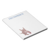 Niedlicher komischer Aardvark-Cartoon Notizblock (angewinkelt)