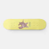 Niedlicher komischer Aardvark-Cartoon Skateboard (Horizontal)