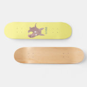 Niedlicher komischer Aardvark-Cartoon Skateboard (Horizontal)