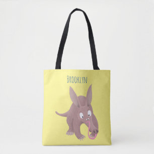 Niedlicher komischer Aardvark-Cartoon Tasche