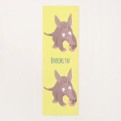 Niedlicher komischer Aardvark-Cartoon Yogamatte (Rückseite)