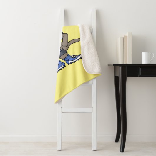 Niedlicher Komodo-Drache beim Fußballspielen Carto Sherpadecke (Beispiel)