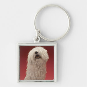 Niedlicher Komondor Hund Schlüsselanhänger