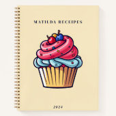 Niedlicher Konditorei Koch Bäckerei Nachtisch Süßi Notizblock (Vorderseite)