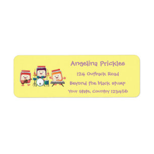 Niedlicher Konfitüre Cartoon Musiker Spaß