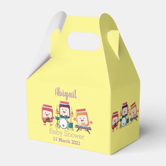 Niedlicher Konfitüre Cartoon Musiker Spaß Geschenkschachtel (Vorderseite)