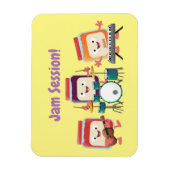 Niedlicher Konfitüre Cartoon Musiker Spaß Magnet (Vertikal)