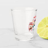 Niedlicher Konfitüre Cartoon Musiker Spaß Schnapsglas (Links)