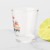 Niedlicher Konfitüre Cartoon Musiker Spaß Schnapsglas (Rechts)