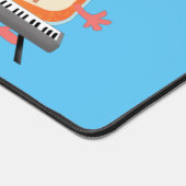 Niedlicher Konfitüre Cartoon Musiker Spaß Schreibtischunterlage (Ecke)