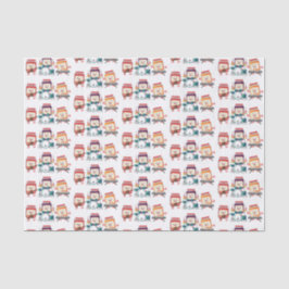 Niedlicher Konfitüre Cartoon Musiker Spaß Seidenpapier