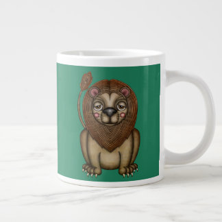 Niedlicher König der Bestie Löwe Jumbo-Tasse