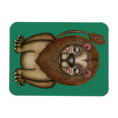 Niedlicher König der Bestie Löwe Magnet (Horizontal)