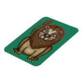 Niedlicher König der Bestie Löwe Magnet (Linke Seite)