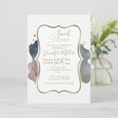 Niedlicher König Löwen schlafend auf dem Mond Einladung (Stehend Vorderseite)