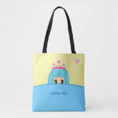Niedlicher königlicher Schleier der Prinzessin auf Tasche (Vorderseite)