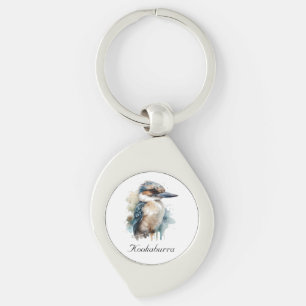 Niedlicher Kookaburra auf einem Ast, individuell Schlüsselanhänger