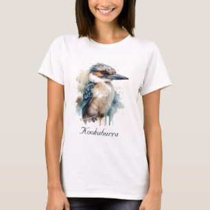 Niedlicher Kookaburra auf einem Ast, individuell T-Shirt