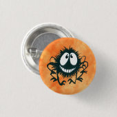 Niedlicher Kooky Halloween Spider Button! Button (Vorne & Hinten)