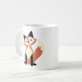 Niedlicher Kopf-Neigung Fox Kaffeetasse (Vorderseite Links)