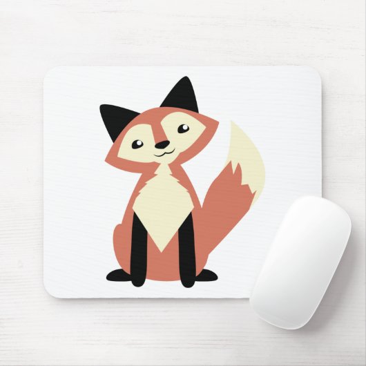 Niedlicher Kopf-Neigung Fox Mousepad (Mit Mouse)