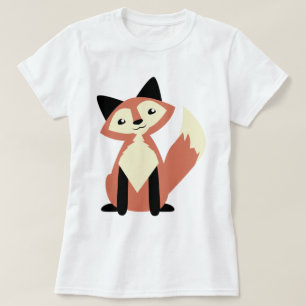 Niedlicher Kopf-Neigung Fox T-Shirt