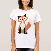 Niedlicher Kopf-Neigung Fox T-Shirt (Vorderseite)