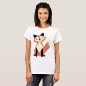 Niedlicher Kopf-Neigung Fox T-Shirt (Vorne ganz)