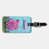 Niedlicher Kopf-und Gepäckanhänger (Vorderseite horizontal)