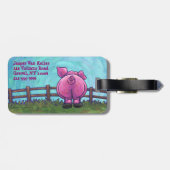 Niedlicher Kopf-und Gepäckanhänger (Rückseite horizontal)