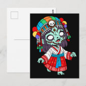 Niedlicher koreanischer Zombie Postkarte (Vorne/Hinten)
