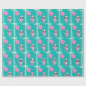 Niedlicher Kosmonaut perfekt, um das Geschenk zu v Geschenkpapier (Flach)