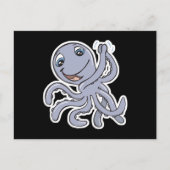 niedlicher Krake Postkarte (Vorderseite)