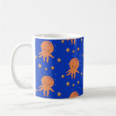Niedlicher Kraken Cartoon Kaffeetasse (Links)