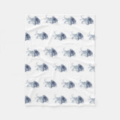 Niedlicher Kraken Fleecedecke (Vorderseite)